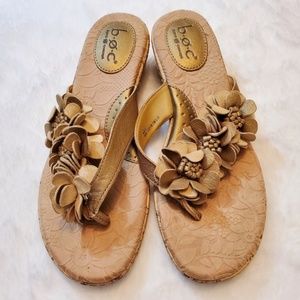 B.O.C. by Born Floral Sandals, Gold